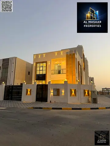 For sale: a luxurious villa in Al Zahia, corner lot, with a spacious area, high-end finishing, prime location, and no maintenance fees.