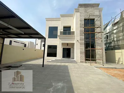 For sale a new finishing villa, the first inhabitant, consisting of two floors in the Emirate of Sharjah, Al-Hoshi area, high-end design, harmonious s