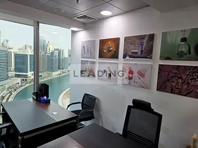 Fully Furnished Office With Canal & Burj Khalifa View