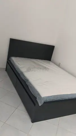 Modern Bed Frame with Storage and new mattress