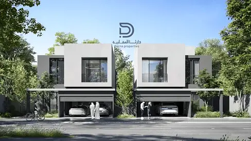 فلل فاخرة بنظام الذكاء الاصطناعي في الشارقة الجديدة — دفعة أولى 5% | تملّك حر | مجتمع أخضر يضم 50,000 شجرة