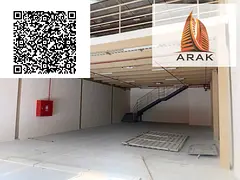 For annual rent in Al Jurf Industrial Area 1, a spacious warehouse with an area of 3,000 sq. f