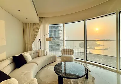 Curved Terrace | Palm View | Furnished