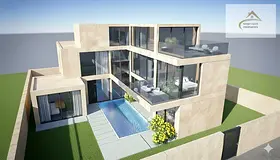 PRIME VILLA IN AL HOSHI | 10,000 SQ.FT | 5 MASTER BEDS WITH ELEVATOR, POOL, GLASS FACADES &amp; MARB