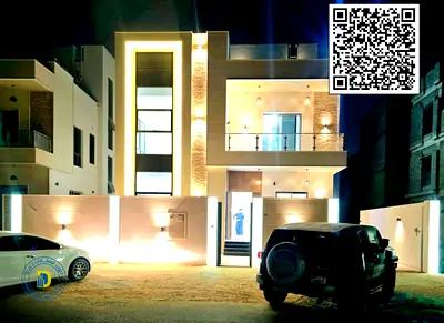 للبيع فيلا مودرن 3 طوابق 4 غرف وروف  بمنطقة الباهيه السعر يشمل رسوم التسجيل