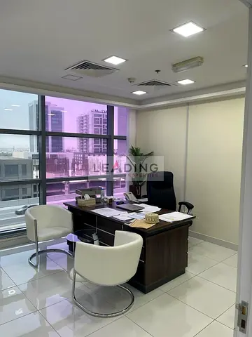 Modern Furnished Office | Business Bay | Prime Location | Fitted Partition