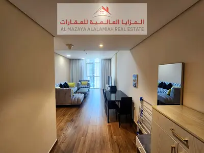 للايجار شهري - شقة غرفة و صالة مفروشة بالكامل فرش فندقي البولمان - الشارقة - التعاون - شامل جميع الفواتير