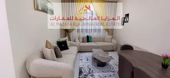 Monthly - One room and a hall - Al Taawun - Deluxe furniture - With internet - 2 bathrooms - 2 balco