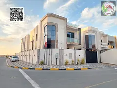 Corner villa for rent in Al Zahiyah area | First occupancy | Close to Mohammed Bin Zayed Road and Em