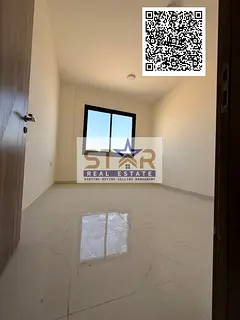 Two bedrooms and a living room, first occupant, new building, annual rent in Ajman, Al Haiya area