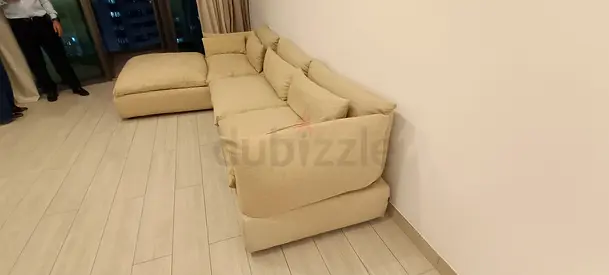 L-Shaped feather 🪶 filled sofa