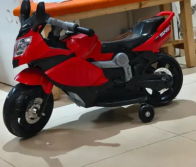 Red Electric Ride-On Motorcycle for Kids