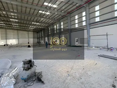 Warehouse for rent in Umm Al Quwain Industrial Area, on a main street with easy access and facilitates the movement of transport and trucks.
