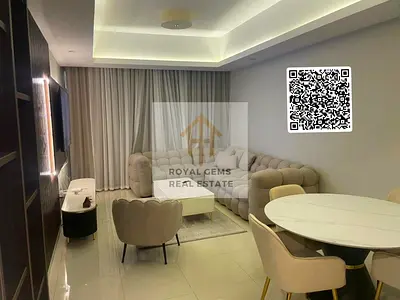 Beautiful and fully furnished 1-BHK apartment for yearly rent in Gulfa Tower, modern amenities like swimming pool, gym, kids play area & parking.