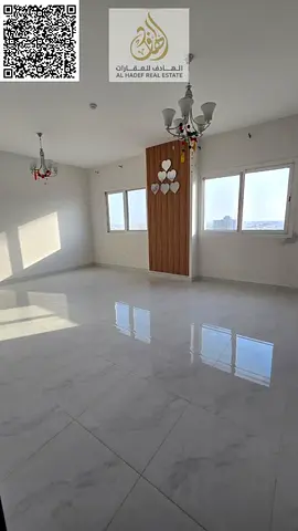 اكبر واجمل شقة غرفتين وصالة بالجرف 3 مساحات واسعة جدا  للايجــــــــــــار السنوى بعجمان   ** شقة غرفتين وصالة منفصلة مع 3  حمام  بمساحات واسعة مع بلك