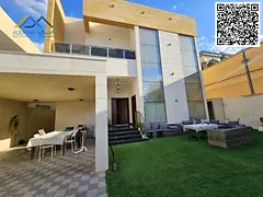 Central air conditioning __ Excellent location __ Opposite the mosque __ Near the mall __ Villa for 