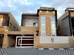 Villa for rent in Ajman, Al Yasmeen area 4 master bedrooms, sitting room, living room, kitchen and