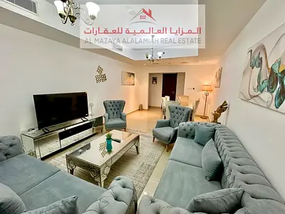 for rent monthly A fully furnished One-bedroom Two-bathroom apartment in Al Taawun 1