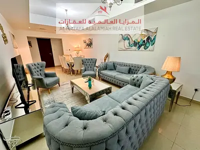 for rent monthly A fully furnished One-bedroom Two-bathroom apartment in Al Taawun 1