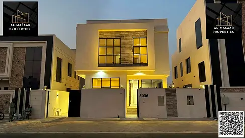 Luxury villa for sale in Al Yasmeen, Ajman, elegant design and a prime location in Ajman, with a modern design and high-quality finishes, at a negotia