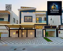 Villa with all registration and ownership fees included, ready to move in, in one of Ajman's mos