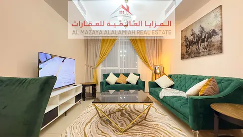 شقة غرفة و صالة مفروشة بالكامل في الخان للايجار شهري مع انترنت