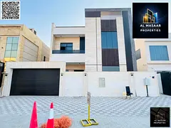 Modern two-story villa with a roof terrace, 5 master bedrooms, and elevator. Price includes air cond