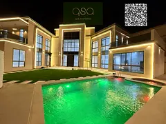 A luxury villa in the most prestigious area of Ajman with a private pool, including electricity, wat