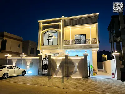 Luxury villa in Al-Haliyo, two floors + roof, with hotel-style finishes, freehold ownership for all nationalities, no maintenance fees, affordable mon
