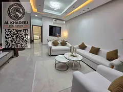 Brand new villa for sale in Al Zahia Ajman, 3000 sq.ft, 5 master bedrooms, luxurious finishing, spac