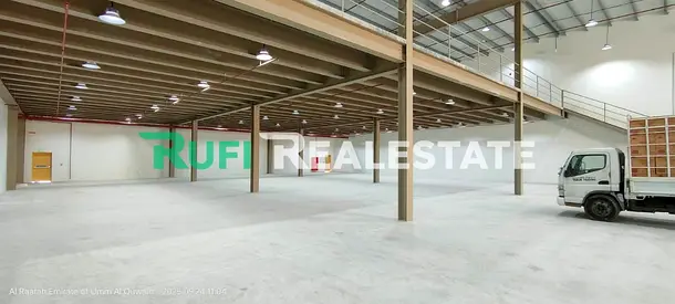 READY TO MOVE BRAND NEW /// 22200 Sq.Ft With 57Kw Power Warehouse For Rent in Emirates Modern Industrial Area Uaq.