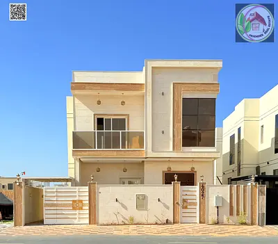 فيلا طابقين للبيع فاخرة بمنطقة بعجمان تصميم حديث وموقع مميز بسعر مغري شامل الكهرياء والمياه تمليك حر للجميع الجنسيات .