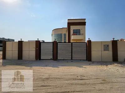 فيلا للإيجار بالشارقة – الرمثاء | زاوية شارعين قرب الحديقة | فيلا + ملحق | أرض 9200 قدم | بناء 7925 قدم | حديقة | باركن سيارات | مواصفات متكاملة