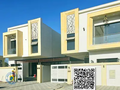 Modern villa for sale at an excellent price in Al Muwaihat 2, Ajman, at a very special price, without a down payment, 100% bank financing