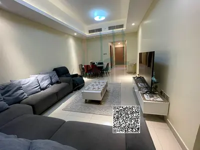 شقة فاخرة غرفة وصالة مع جم ومسبح وباركن مفروشة فرش جديد للايجار الشهرى بعجمان - الراشدية1 - غلفا تاور