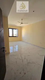 For rent in Ajman, first occupancy. In Al Jurf 3, on Sheikh Mohammed Bin Zayed Road. One bedroom, li