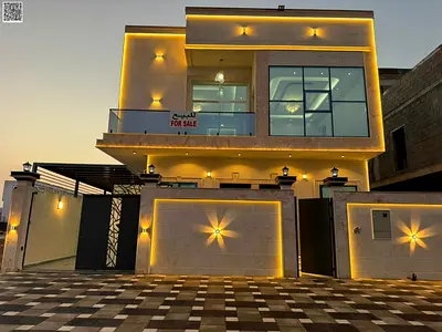 Villa with all registration and ownership fees included, ready to move in, in one of Ajman's most prestigious areas, freehold ownership.