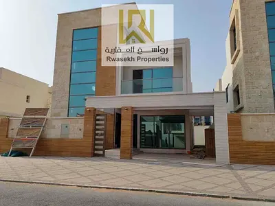 فيلا فاخرة مستقلة في الياسمين، عجمان، بالقرب من حديقة الحميدية، تتميز بالتصميم المعماري الفريد والتشطيبات السوبر ديلوكس