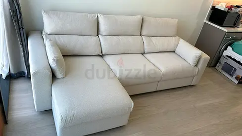 IKEA Esklstuna Sofa Bed Beige Good Condition