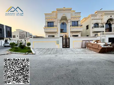 🏠For sale: Central air conditioning villa with a large courtyard - close to Sheikh Mohammed bin Zayed Road, with the possibility of bank financing