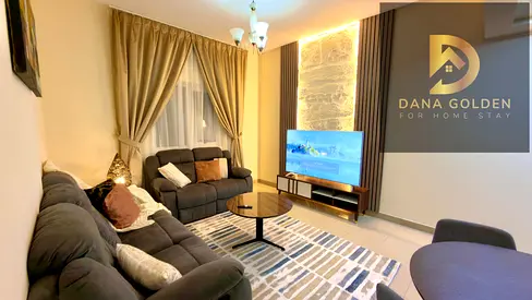 ne bedroom and living room / First occupancy / Hotel-style furnishings / Al Majaz 3, opposite Al Safiya