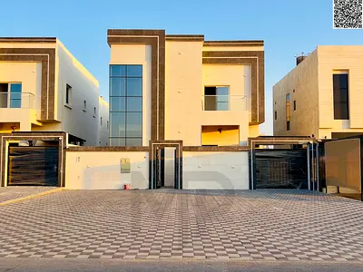 فيلا مودرن بتصميم فخم - بمساحات كبيرة بافضل مناطق عجمان السكنية - طابقين - تملك حر مدي الحياة لك واولادك و بدون أي رسوم سنوية.