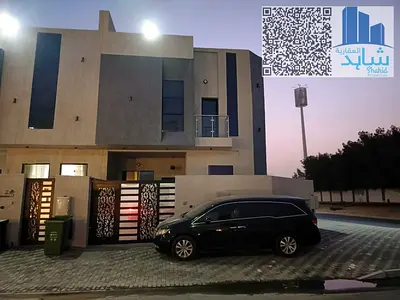 فيلا زاوية مفروشة بالكامل للإيجار، مكونة من 4 غرف نوم رئيسية، في الياسمين، عجمان