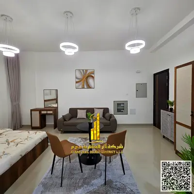 فرصة ذهبية أفخم استوديو مفروش بالكامل للإيجار الشهري في النعيمية 2 – عجمان ✨