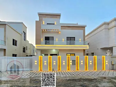Villa for sale in Al Yasmeen area, Ajman, elegant design, prime location