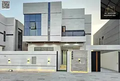 Villa with all registration and ownership fees included, ready to move in, in one of Ajman's mos
