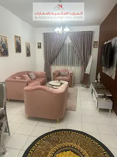 For rent monthly - fully furnished one-bedroom apartment and living room with hotel furniture - Shar