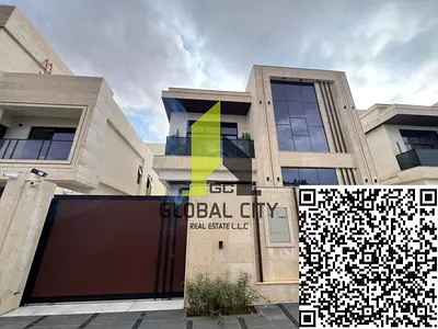 🏡 فيلا جديدة واسعة مكونة من 5 غرف نوم مع سطح للبيع في هيليو 2، عجمان."