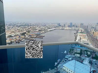 للبيع 3غرفه وصاله برج الواحه عجمان مع باركن وجيم ومسبح