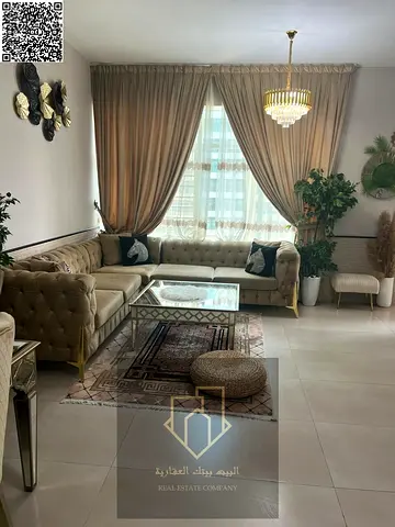 غرفة وصالة ابراج الهورايزون مساحة ضخمة 2 حمام شقة مجددة بالكمال وجاهزة للاستلام الفوري